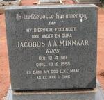 MINNAAR Jacobus A.A. 1911-1968