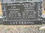 LOTTERING Carl Stephanus Arnoldus 1908-1989 & Johanna Christina ELS 1913-1977