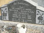 PLESSIS Maria Susanna, du 1937-1966
