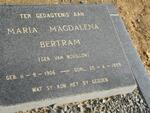 BERTRAM Maria Magdalena nee van BOUILLON 1906-1989