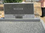 BEKKER Cornie 1901-1974 & Betsie 1907-1995