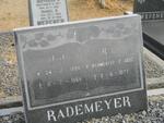 RADEMEYER J.J. 1894-1984 & R.E. VERWEY 1897-1977
