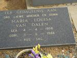 DALEN Maria Louisa, van 1908-1986