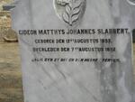 SLABBERT Gideon Matthys Johannes 1833-1892