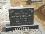 LOTTER Johannes Hermanus 1907-1982