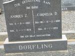 DORFLING Andries Z. 1893-1978 & Cornelia D. 1899-1955
