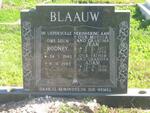 BLAAUW Rodney 1962-1983 :: BLAAUW Adam 1930-1996 & Jean 1927-1994 