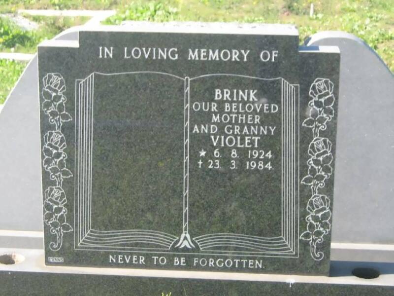BRINK Violet 1924-1984