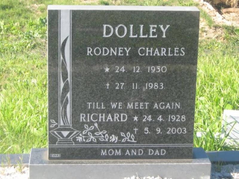 DOLLEY Rodney Charles 1950-1983 :: DOLLEY Richard 1928-2003