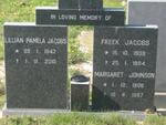 JACOBS Freek 1939-1984 & Lillian Pamela 1947-2010 :: JOHNSON Margaret 1908-1987