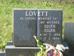 LOVETT Edith Ellen 1894-1984