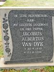 DYK Jacobus Albertus, van 1930-1978