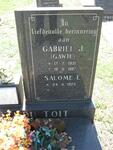 TOIT Gabriël J., du 1921-1987 & Salome L. 1923-