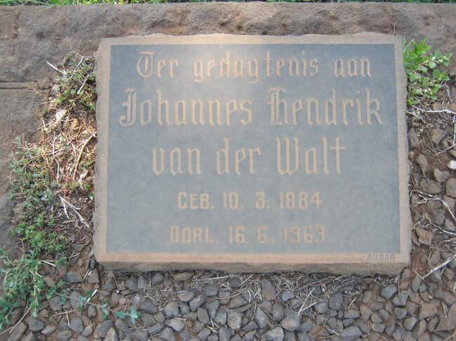 WALT Johannes Hendrik, van der 1884-1963