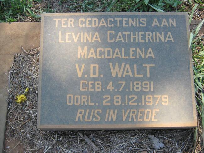 WALT Levina Catherina Magdalena, v.d. 1891-1979
