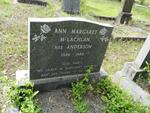 McLACHLAN Ann Margaret nee ANDERSON 1946-1986