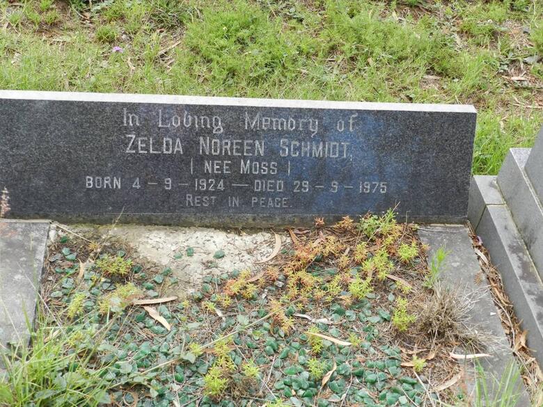 SCHMIDT Zelda Noreen nee MOSS 1924-1975