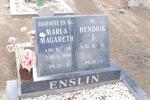 ENSLIN Hendrik J. 1914- & Maria Magareth 1930-2004