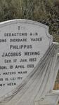 MEIRING Philippus Jacobus 1883-1969