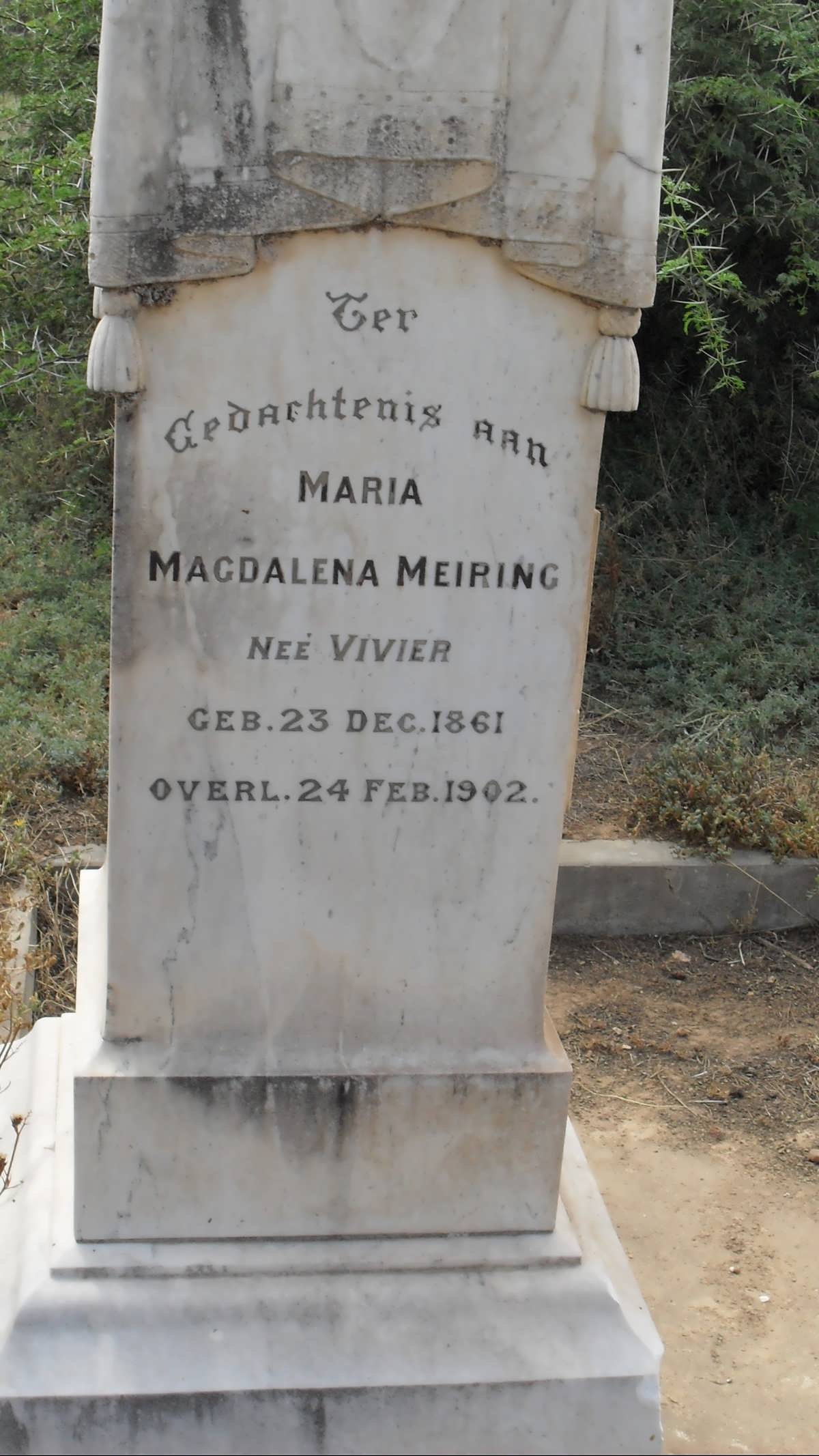MEIRING Magdalena nee VIVIER 1861-1902