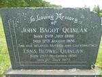 QUINLAN John Bagot 1888-1970 & Erna Hedwig 1890-1970