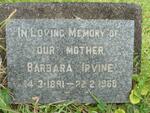 IRVINE Barbara 1891-1968