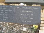PISANIE Jacobus Matthys, du 1895-1990 & Anna Jacoba SLABBERT 1901-1988