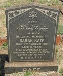 RAFF Sarah -1918