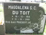 TOIT Magdalena S.C., du 1914-2001