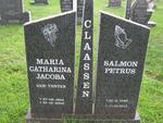 CLAASSEN Salmon Petrus 1943-2010 & Maria Catharina Jacoba VENTER 1934-2003