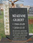 MKHWAKHWA Mzaefane Gilbert 1968-2010