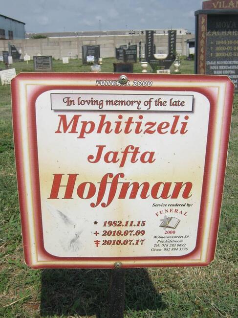 HOFFMAN Mphitizeli Jafta 1982-2010