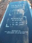 MAART Rodwill Wayne 1979-2007 :: MAART Jeanette Magdalene 1953-2010