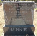 MINNIE Maria Magdalena Catherina nee GILBERT 1885-1952