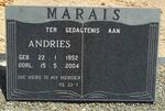 MARAIS Andries 1952-2004