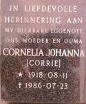 ? Cornelia Johanna 1918-1986