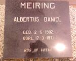 MEIRING Albertus Daniel 1902-1971