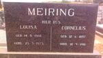 MEIRING Cornelius 1897-1981 & Louisa 1908-1973 