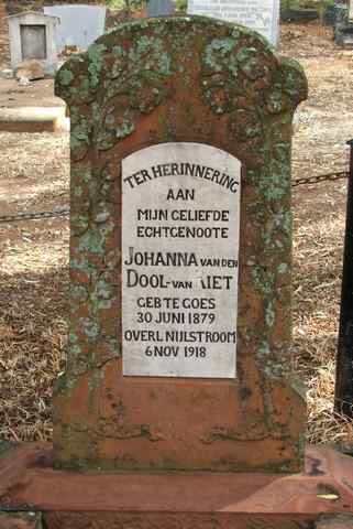 DOOL Johanna, van den nee VAN RIET 1879-1918