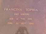 ? Francina Sophia nee VENTER 1906-1990