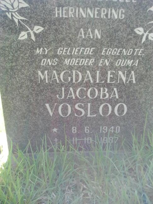 VOSLOO Magdalena Jacoba 1940-1987