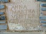 VENTER Anna Martha 1885-1901