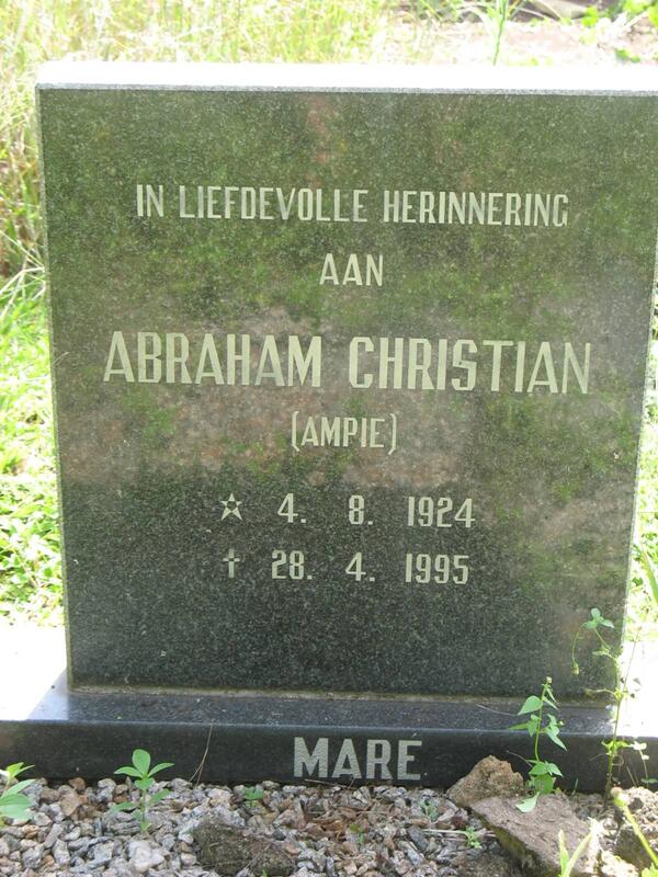 MARÉ Abraham Christian 1924-1995