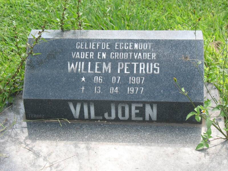 VILJOEN Willem Petrus 1907-1977