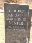 VENTER Jan Sarel Marthinus 1894-1973