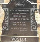 VOSLOO Jacoba Elizabeth 1894-1976