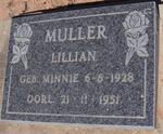 MULLER Lillian 1928-1951