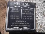 MEIRING Lukas Johannes 1922-2002 & Magdalena Maria HAMMOND 1924-2006