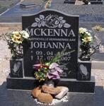 McKENNA Johanna 1940-2007