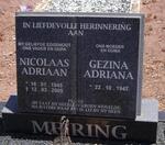 MEIRING Nicolaas Adriaan 1945-2005 & Gezina Adriana 1947-